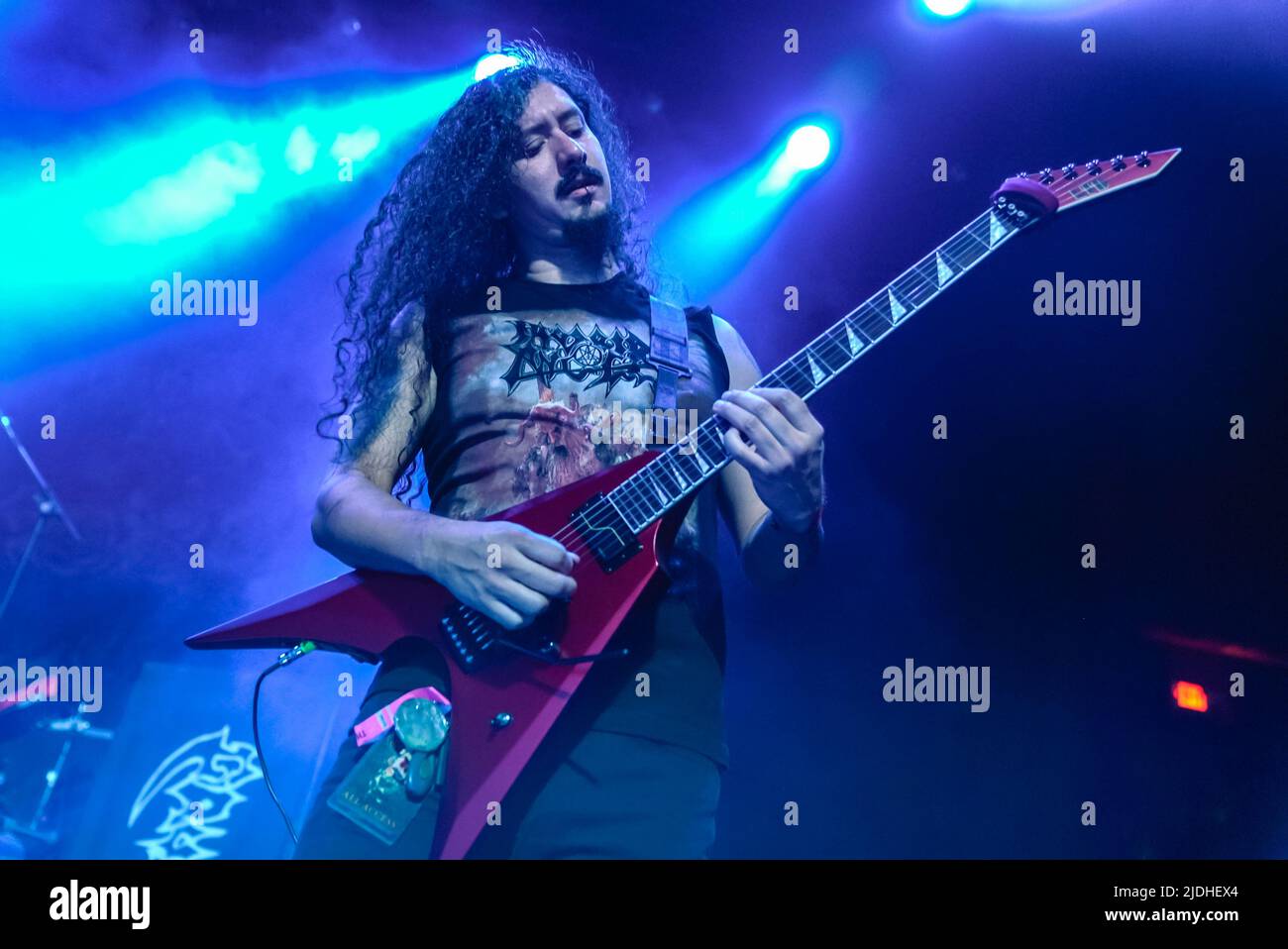 Cavalera - Max and Iggor Cavalera of Sepultura performing hits from Sepultura's past on the Return Beneath Arise Tour at the Belasco Theatre in Los Angeles, CA USA - June 18, 2022. Credit: Kevin Estrada/MediaPunch Stock Photo