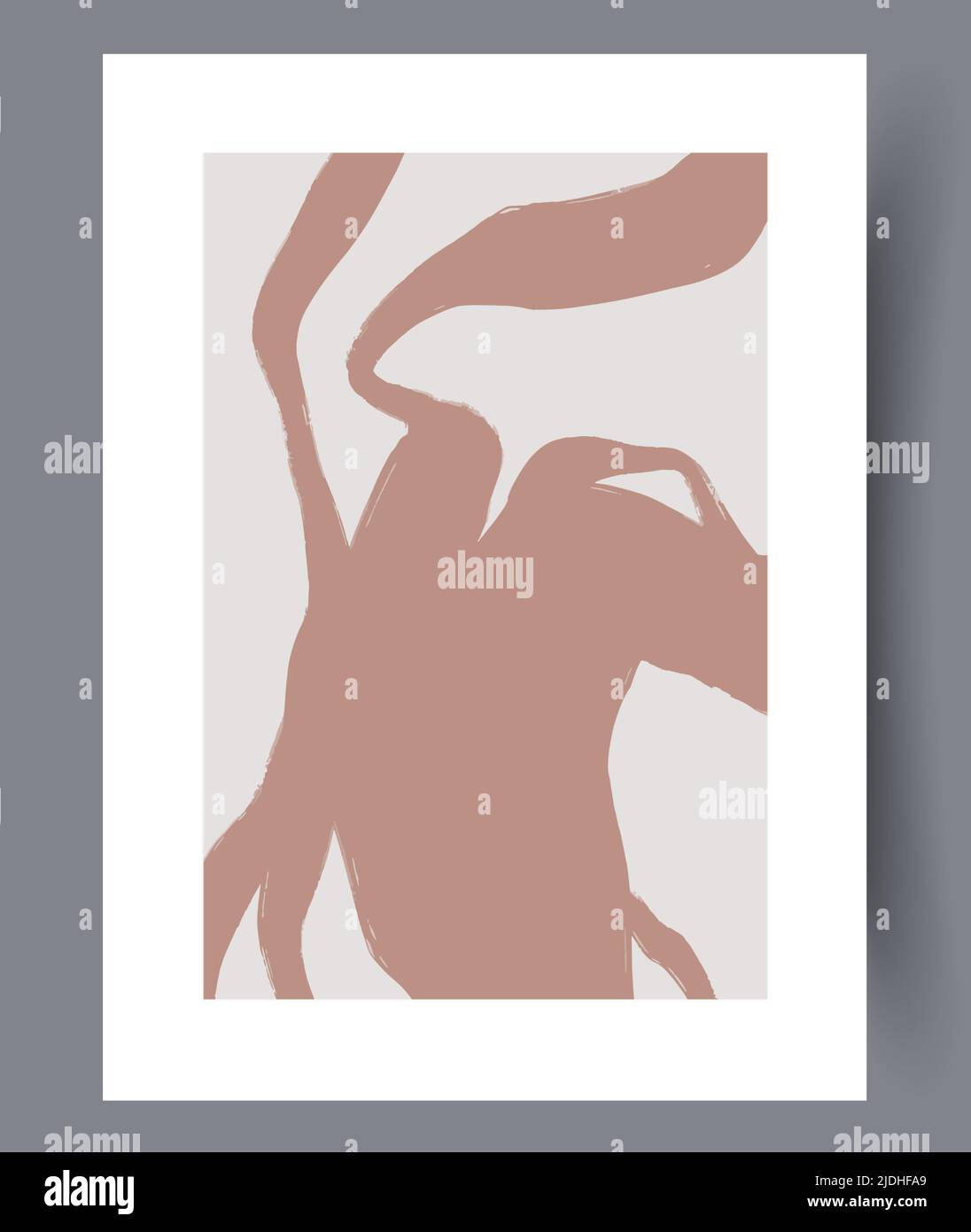 Modern printable artworks for interior designs Stock Vector
