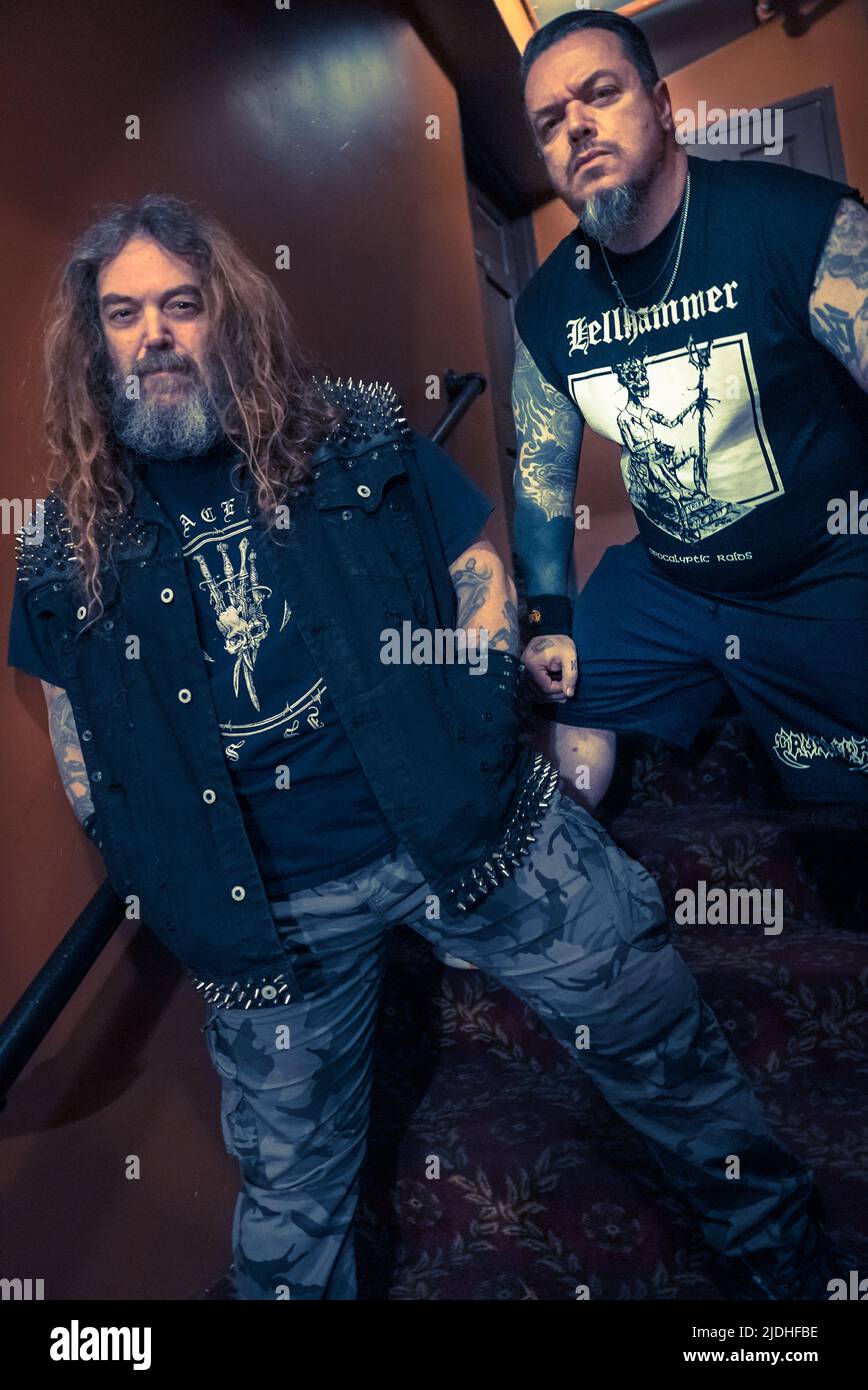 Cavalera - Max and Iggor Cavalera of Sepultura and their band. Photographed in Los Angeles, CA USA - June 18, 2022. Credit: Kevin Estrada/MediaPunch Stock Photo