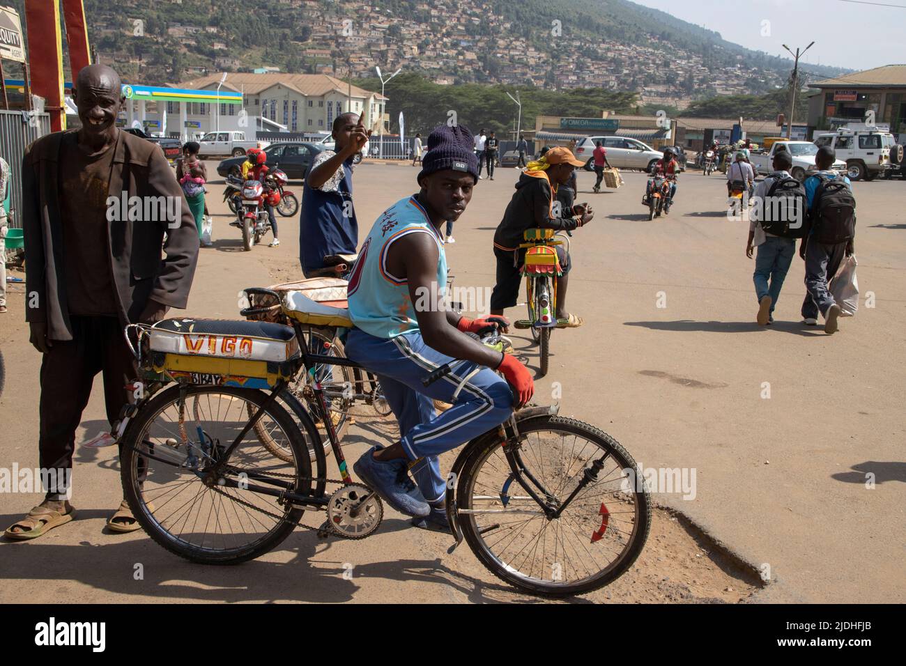 Rwanda, the Republic of Rwanda, landlocked country in the Great Rift Valley of Central Africa. Stock Photo