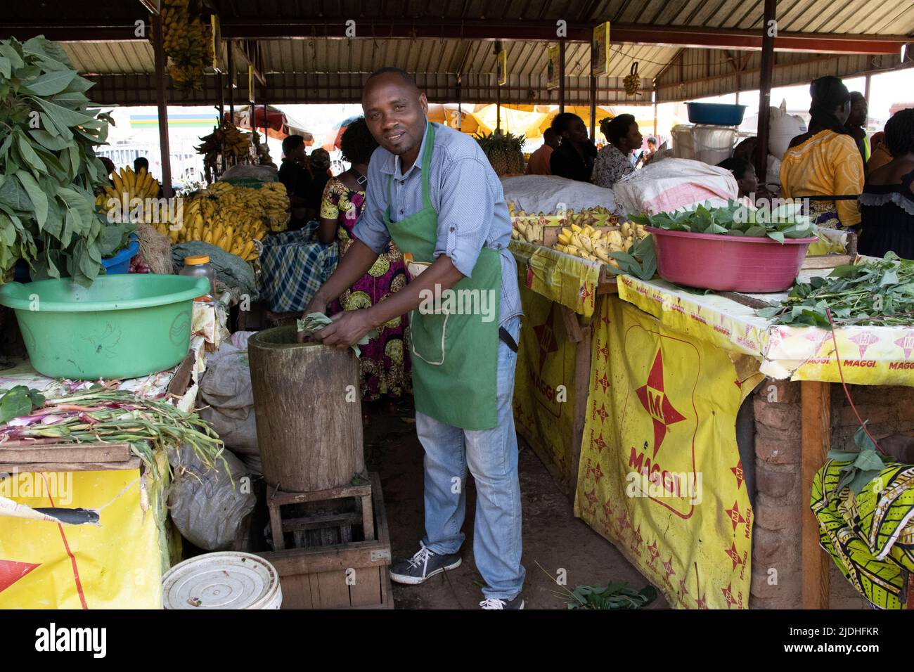 Rwanda, the Republic of Rwanda, landlocked country in the Great Rift Valley of Central Africa. Stock Photo