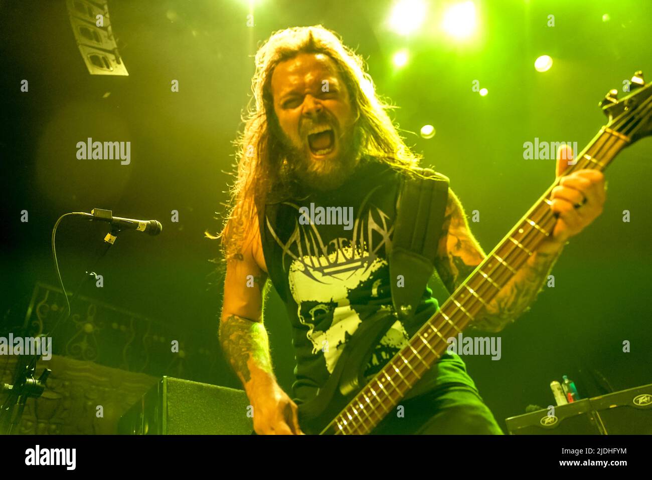 Cavalera - Max and Iggor Cavalera of Sepultura performing hits from Sepultura's past on the Return Beneath Arise Tour at the Belasco Theatre in Los Angeles, CA USA - June 18, 2022. Credit: Kevin Estrada/MediaPunch Stock Photo
