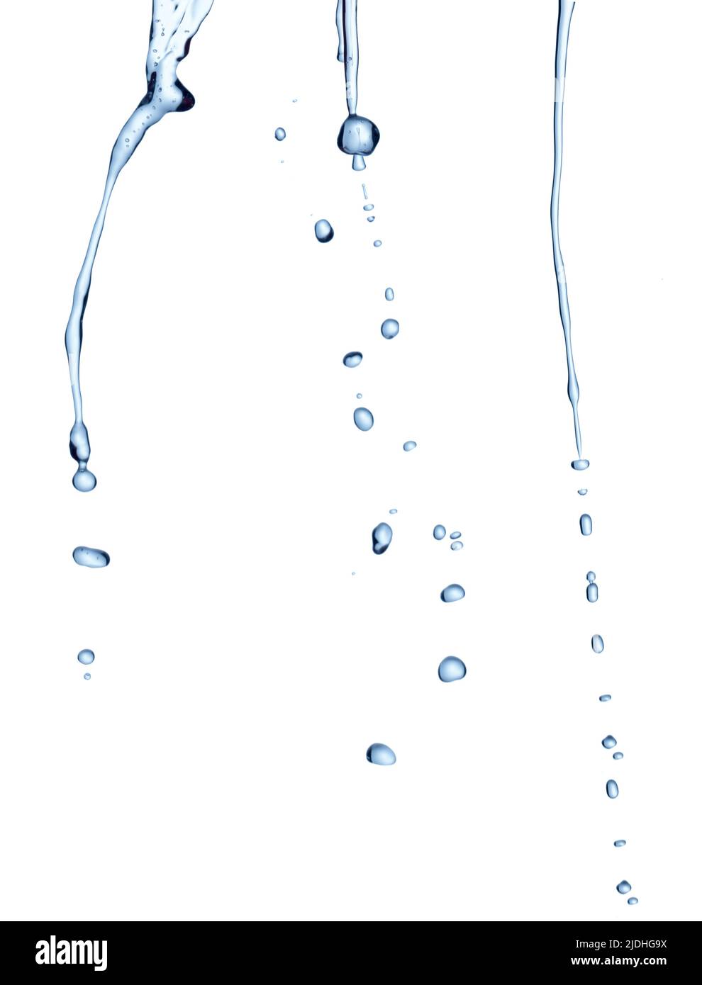 collection of various water drops on white background Stock Photo - Alamy