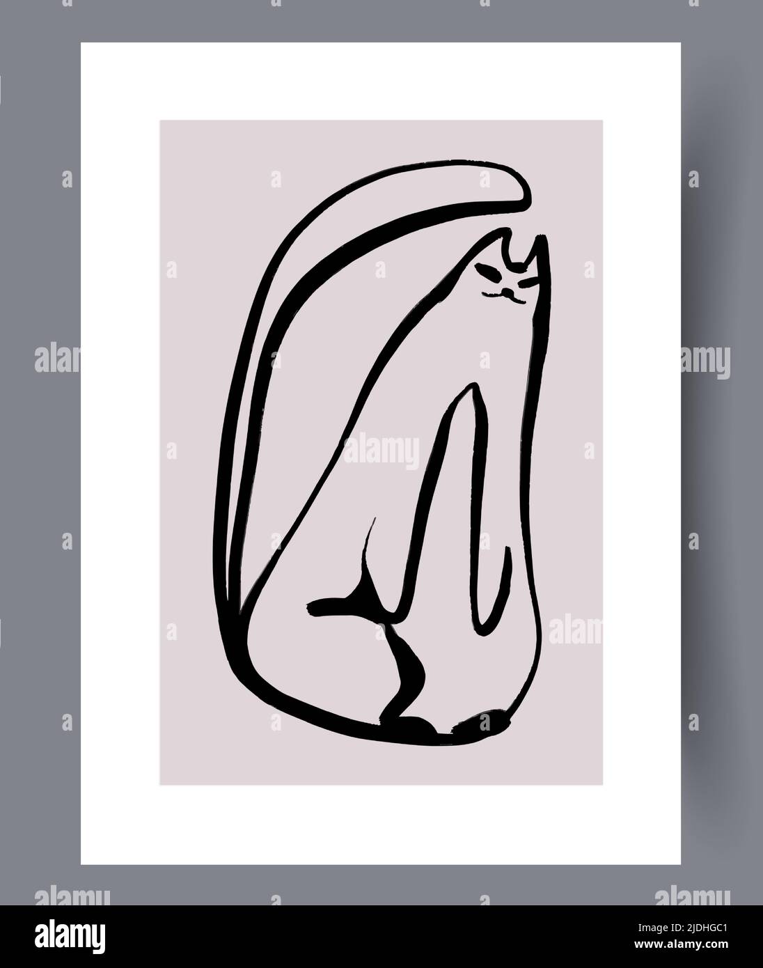 Modern printable artworks for interior designs Stock Vector