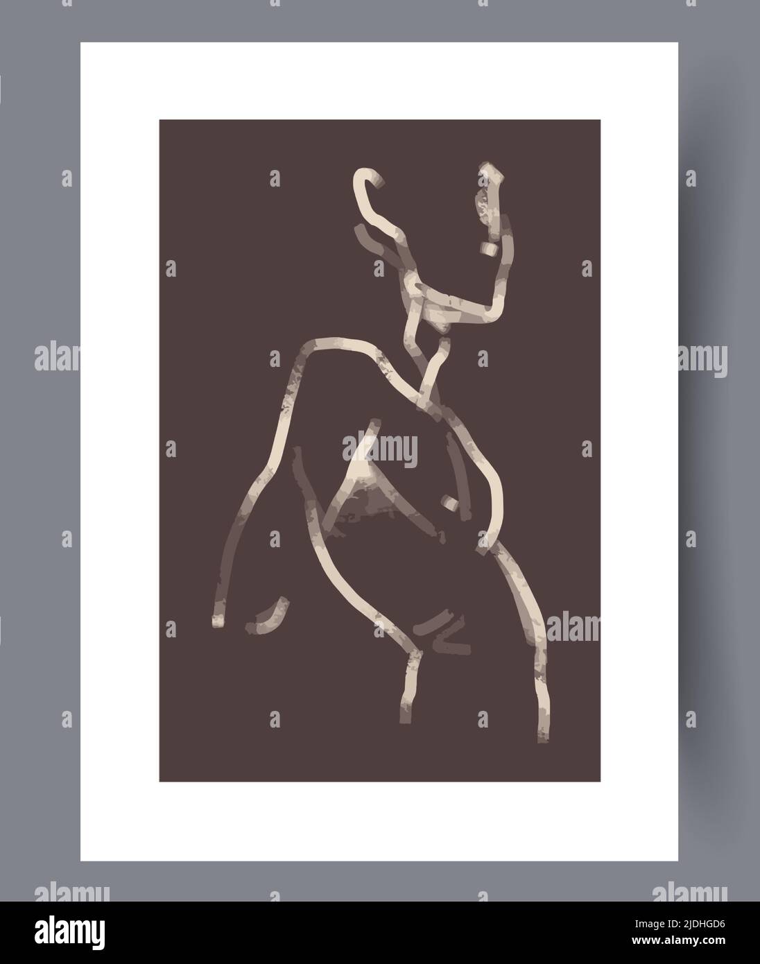 Modern printable artworks for interior designs Stock Vector