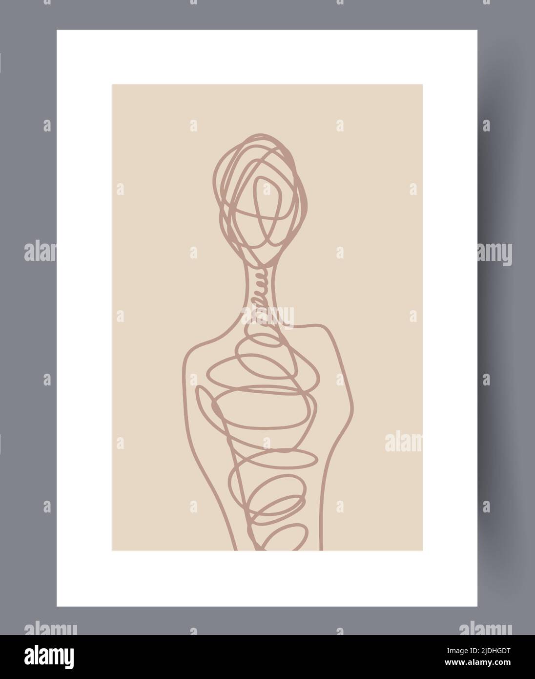 Modern printable artworks for interior designs Stock Vector