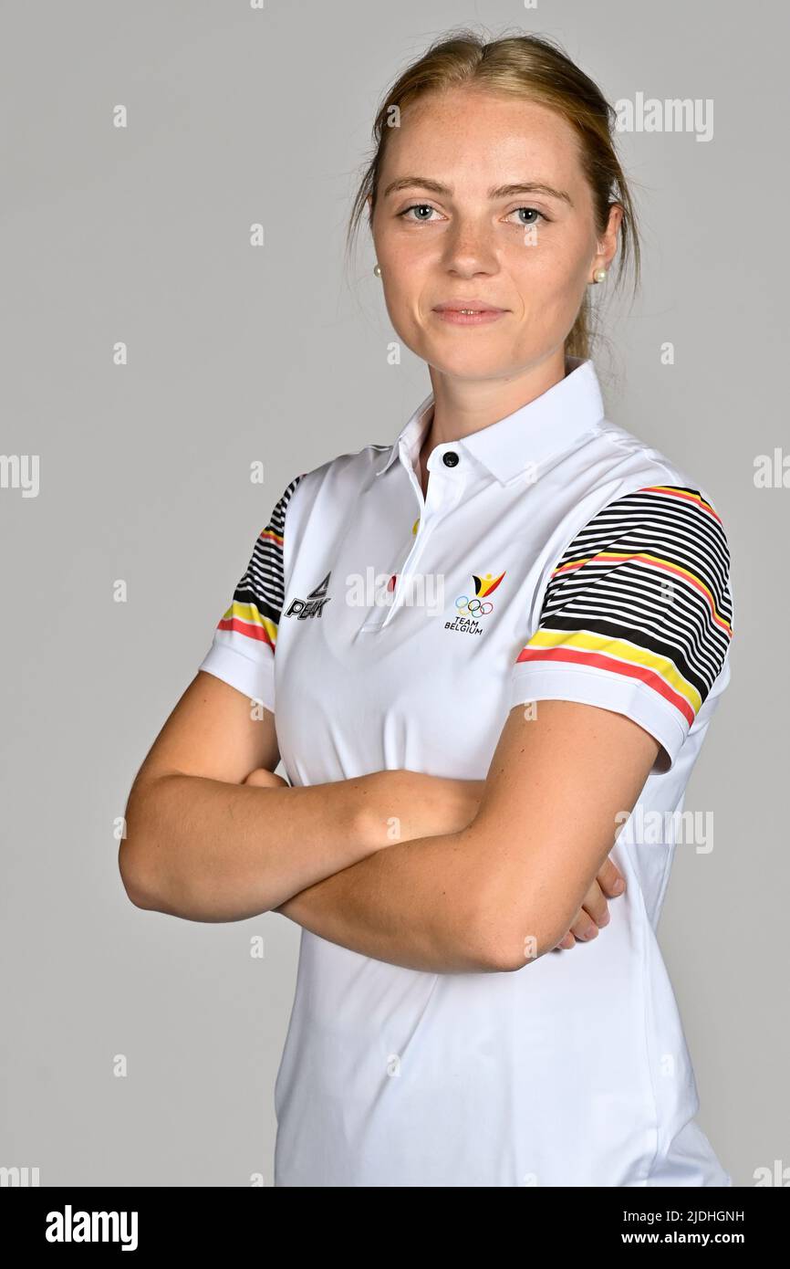 Amber Engels poses for the photographer at a photoshoot for the Belgian  Olympic Committee BOIC - COIB ahead of the The World Games 2022 sports  event, Monday 20 June 2022 in Deurne,