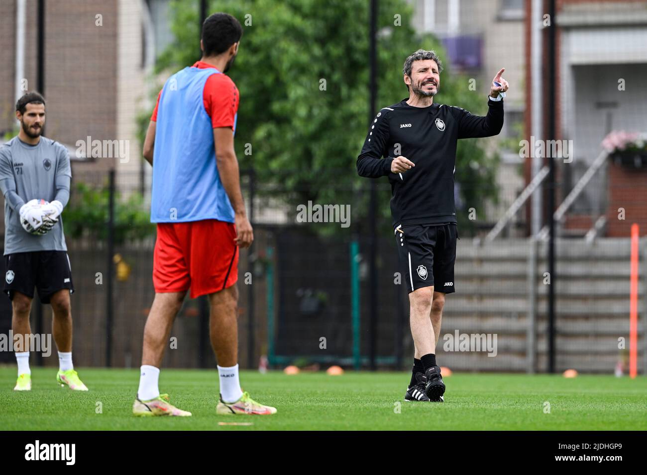 Antwerp's head coach Mark van Bommel pictured during a training session of Belgian soccer club Royal Antwerp FC, Tuesday 21 June 2022 in Antwerp, with van Bommel as new head coach of Royal Antwerp FC. BELGA PHOTO TOM GOYVAERTS Stock Photo