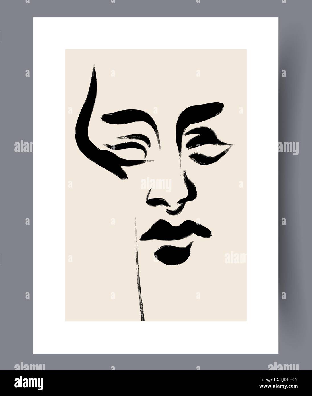 Modern printable artworks for interior designs Stock Vector