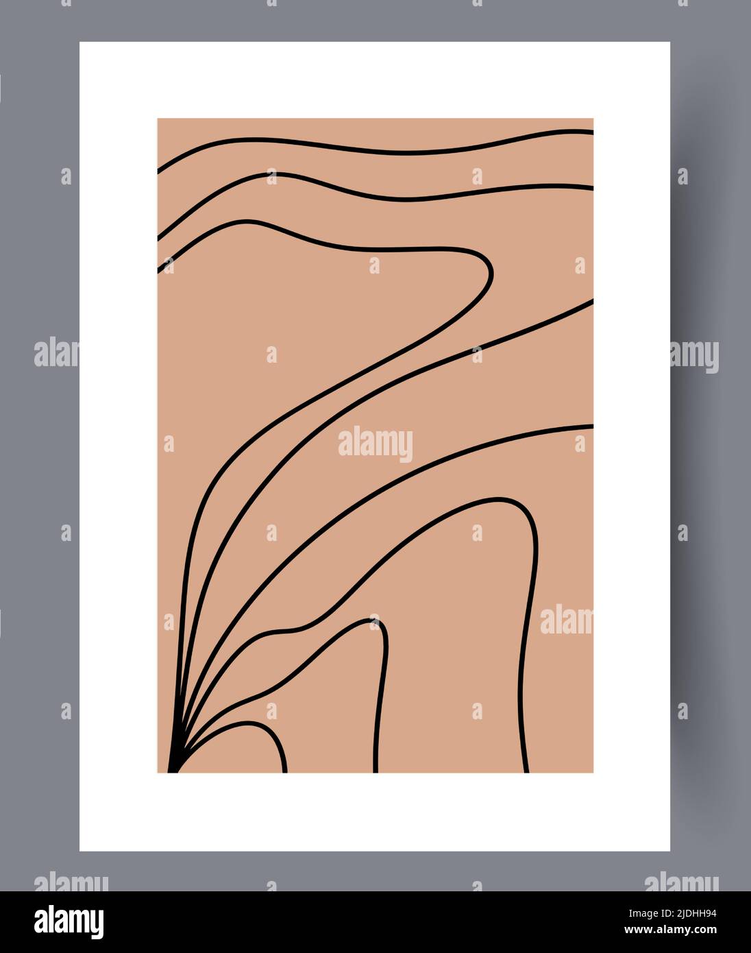 Minimalistic hand drawn printable wall art Stock Vector Image & Art - Alamy