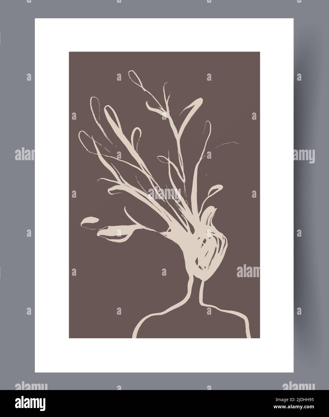 Modern printable artworks for interior designs Stock Vector
