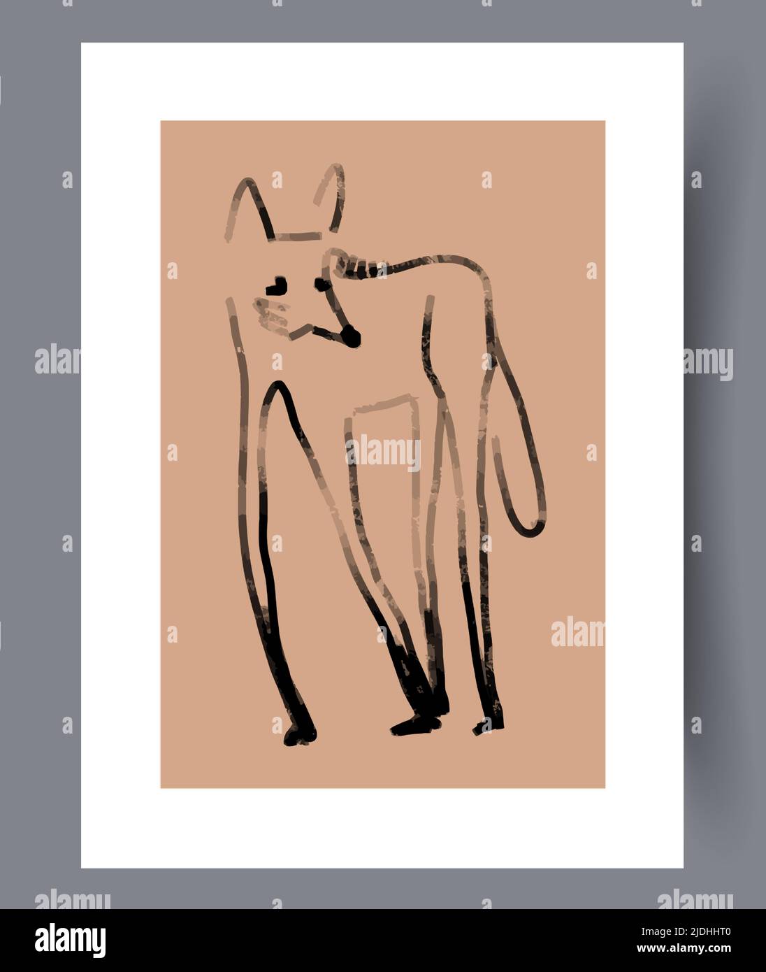 Printable minimalistic wall art decor Stock Vector
