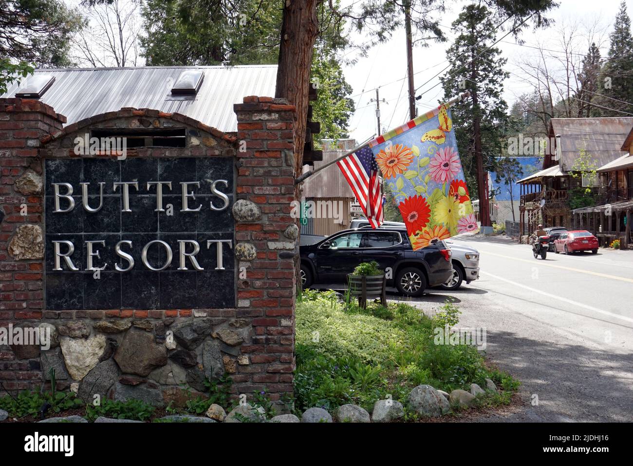 Buttes Resort, Sierra City, California Stock Photo