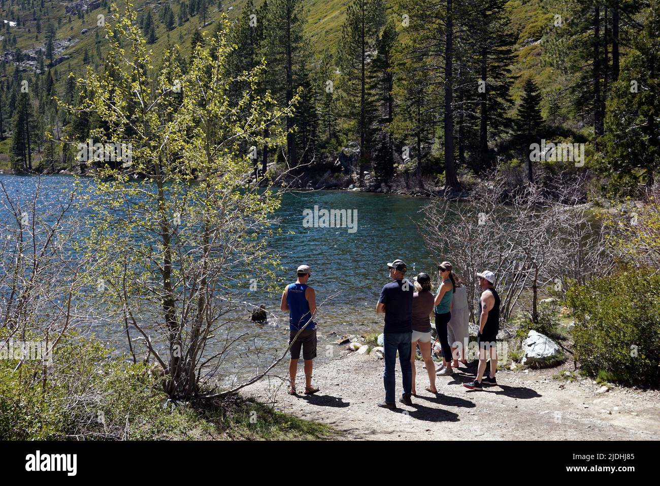 Sardine lake, Tahoe National Forest, California Stock Photo