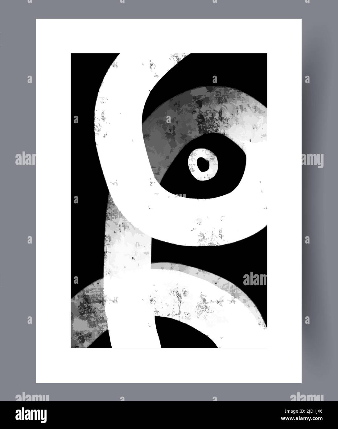 Printable minimalistic wall art decor Stock Vector
