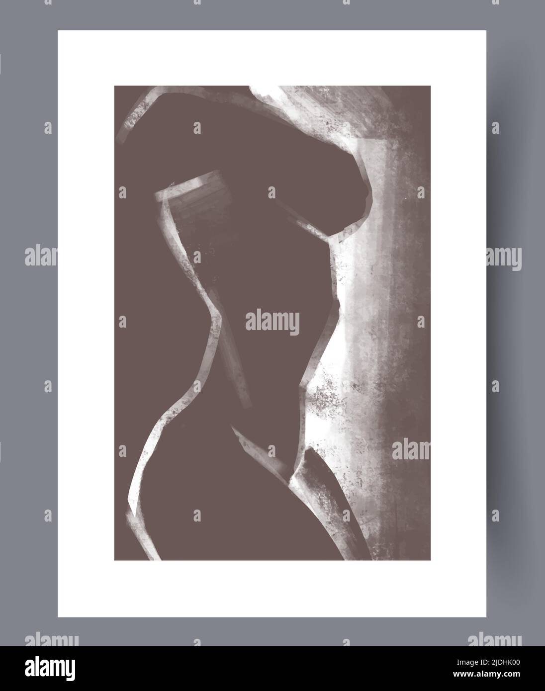 Modern printable artworks for interior designs Stock Vector