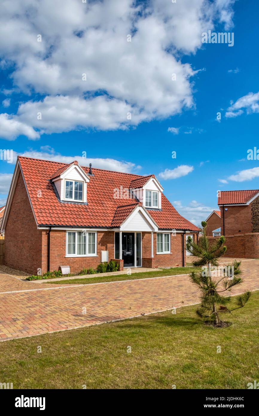 New estate of houses by Homes built on a greenfield site at St