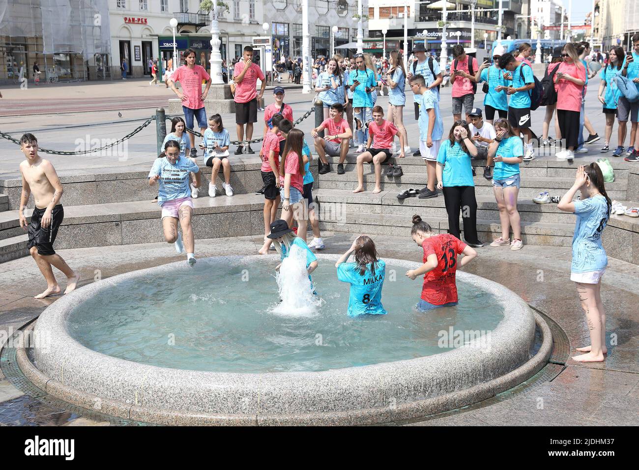 Zagreb, Croatia, June 21, 2022. After finishing Elementary school, the ...