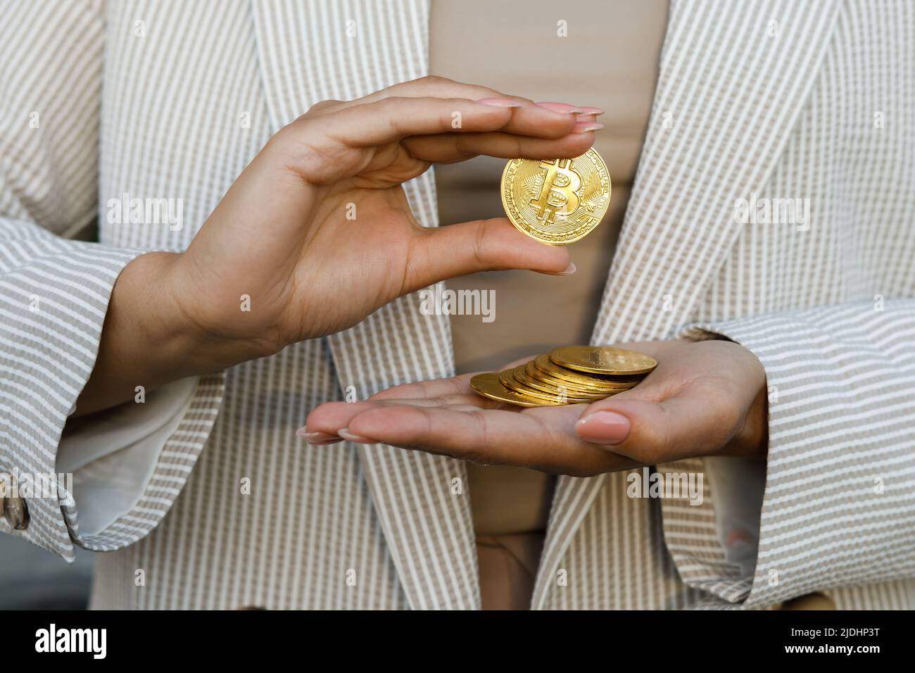 Advertising of btc crypto coin hi-res stock photography and images - Alamy