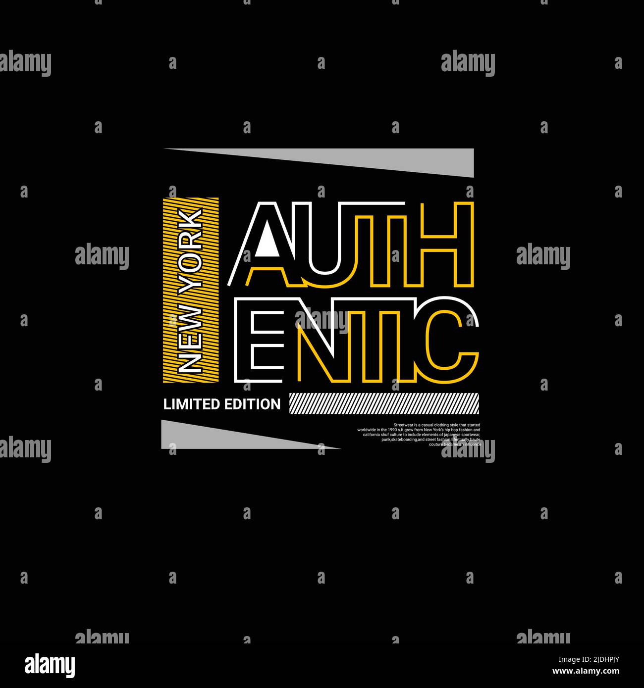Authentic writing design, suitable for screen printing t-shirts, clothes, apparel, jackets and others Stock Vector