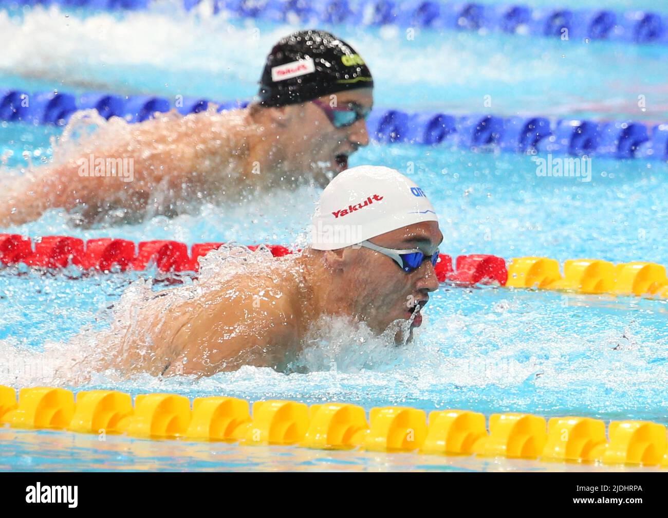 Budapest, Hungary - June 20, 2022, Kristof Milak of Hongrie 1/2 Final 200 M Butterfly Men during the 19th FINA World Championships Budapest 2022, Swimming event on June 20, 2022 in Budapest, Hungary - Photo Laurent Lairys /ABACAPRESS.COM Stock Photo
