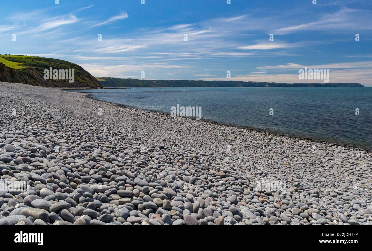 Scenic Pebble Beach and Sea View at Greencliff Beach, Showing Pebbles ...