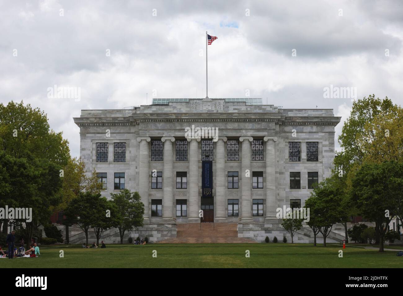 A general view of the Harvard Medical School in the Longwood Medical Area in Boston, Massachusetts, U.S., May 15, 2022.  Picture taken with a drone.  Picture taken May 15, 2022.  To match Special Report  HEALTH-HEARTS/STEM-CELLS   REUTERS/Brian Snyder Stock Photo