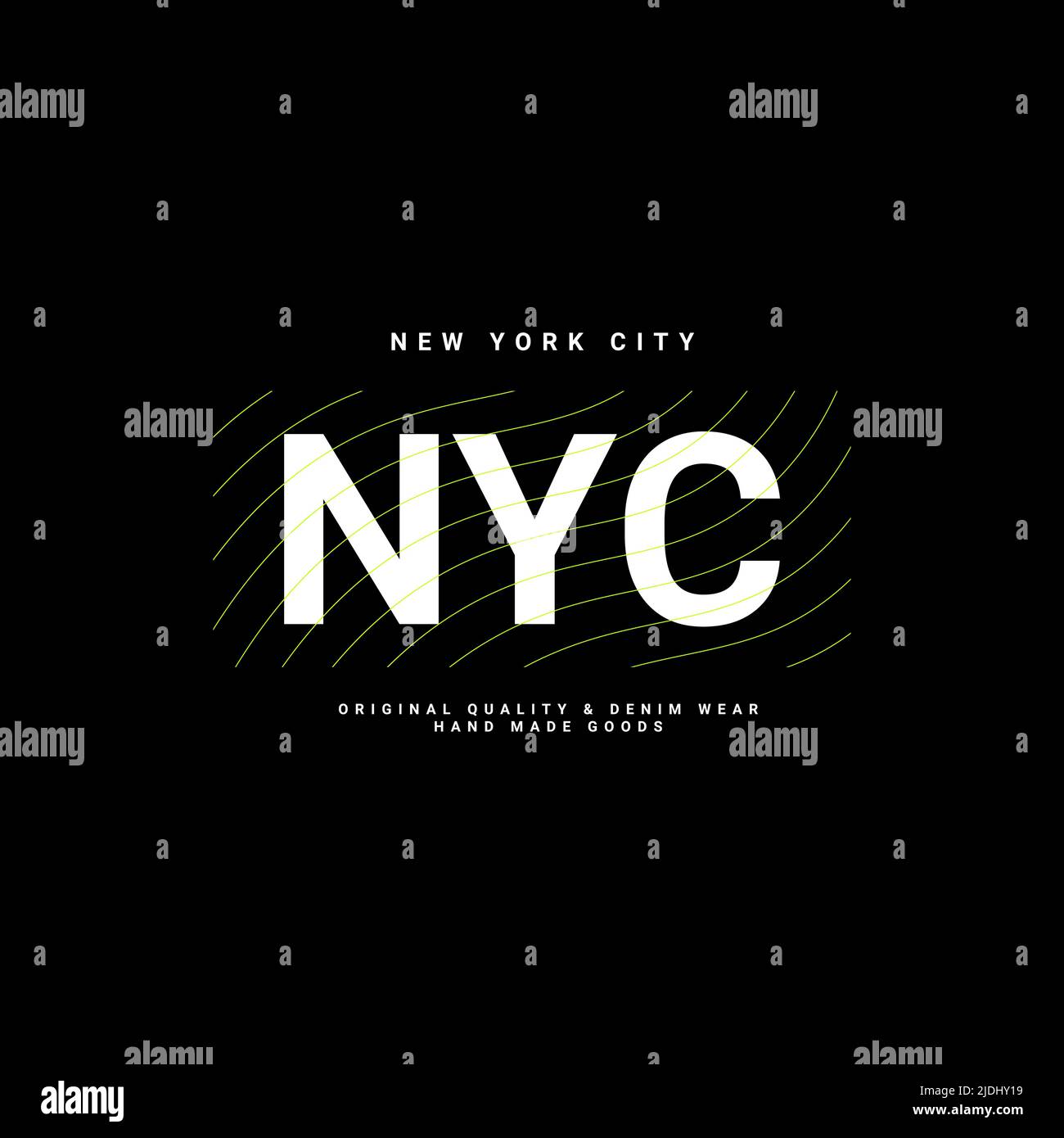 New york city writing design, suitable for screen printing t-shirts, clothes, jackets and others Stock Vector