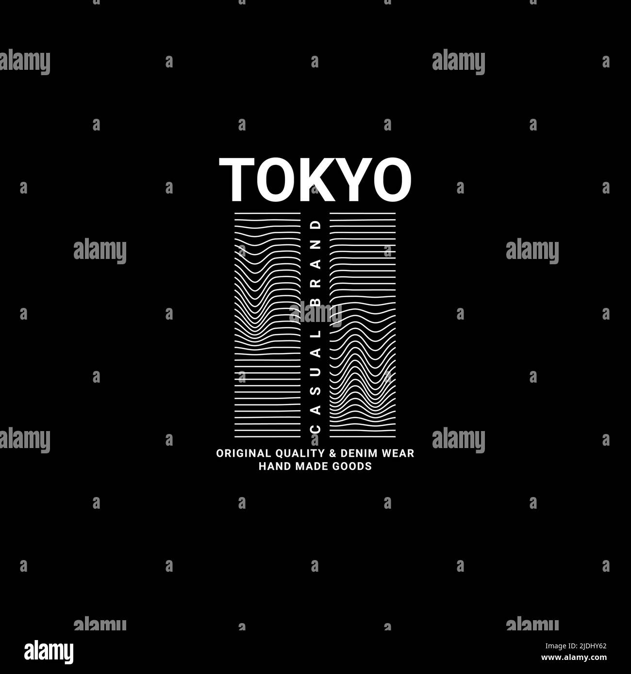 Tokyo writing design, suitable for screen printing t-shirts, clothes, apparel, jackets and others Stock Vector