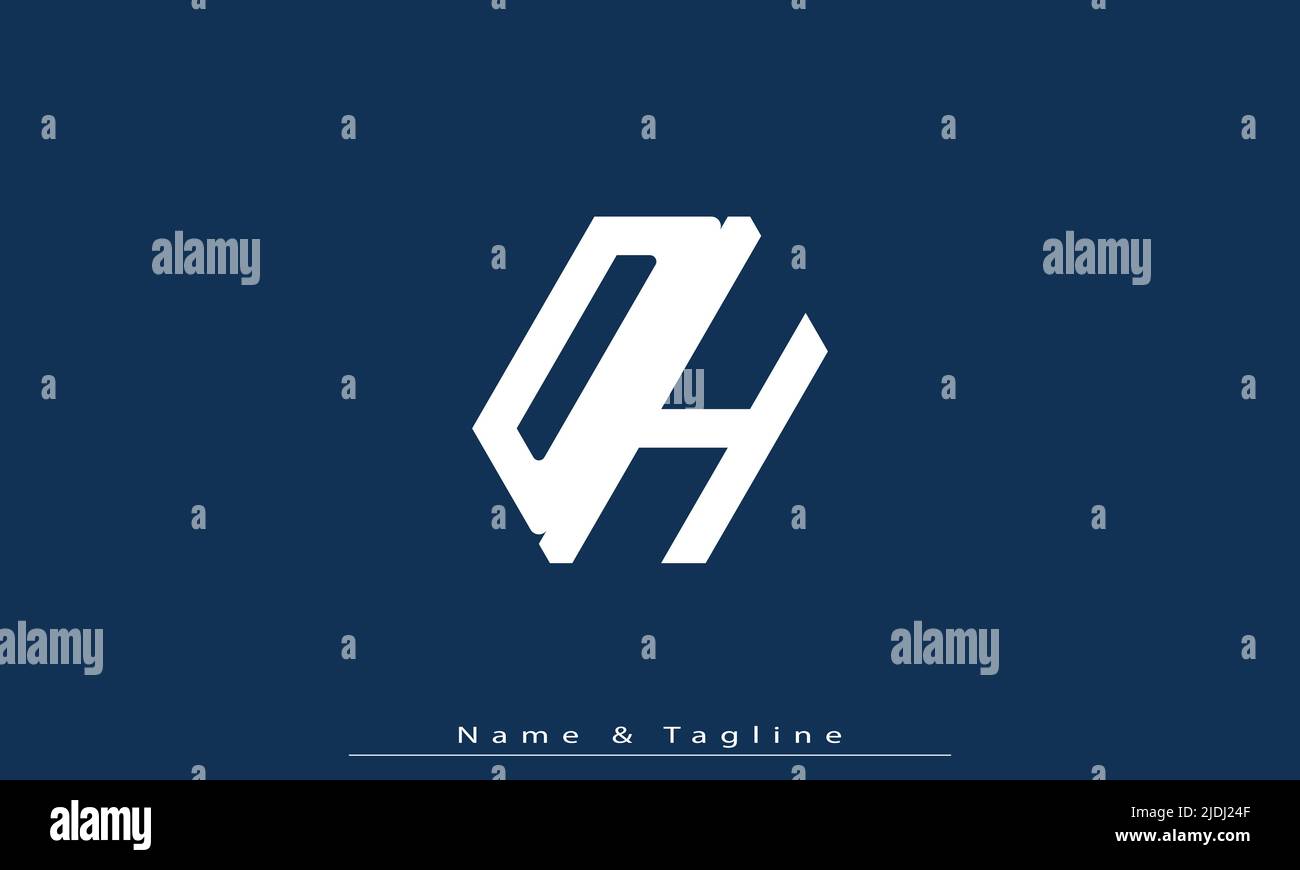 Alphabet letters Initials Monogram logo DH , HD Stock Vector Image ...