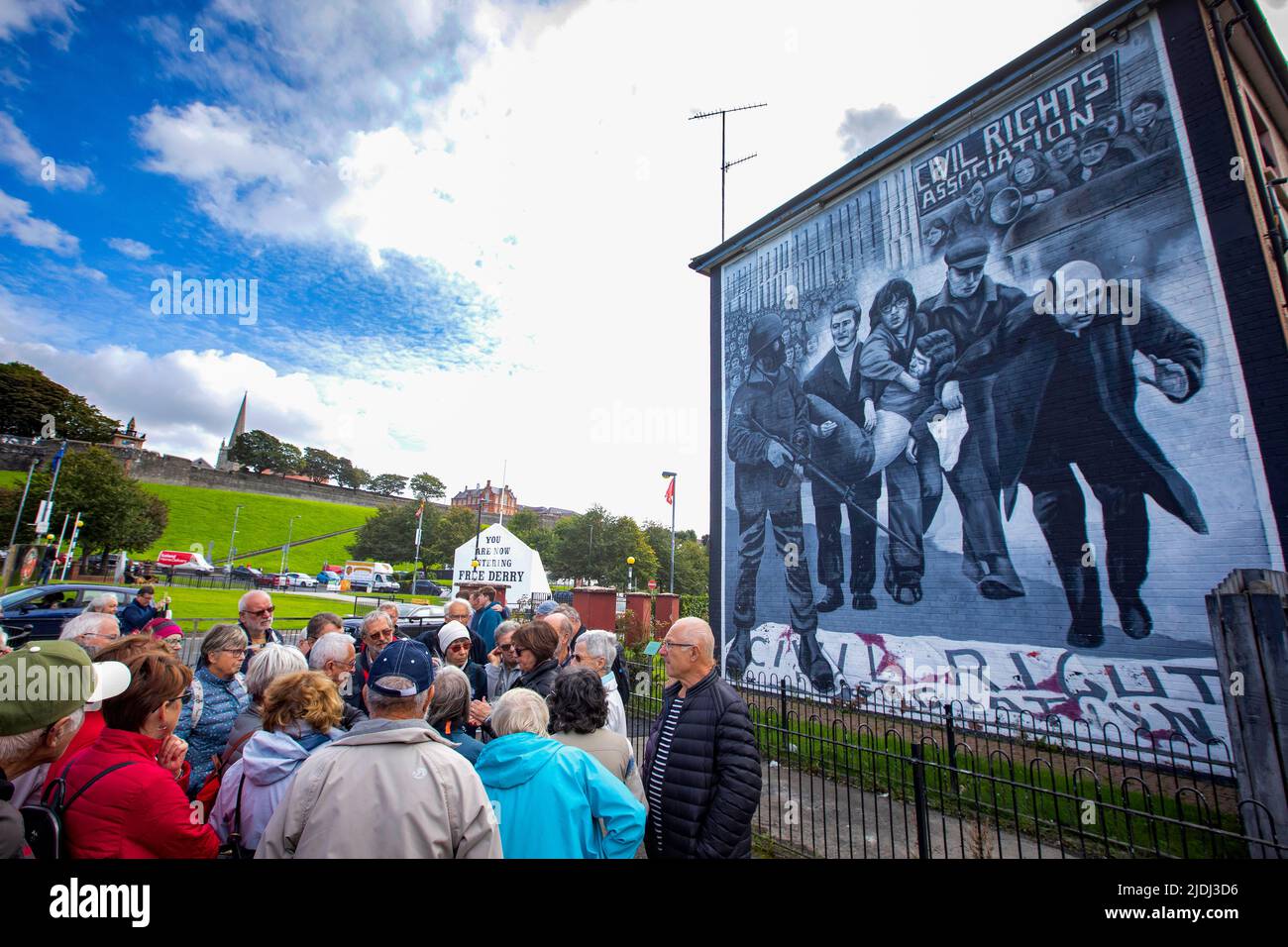 Troubles Murals in Derry City, Northern Ireland Stock Photo