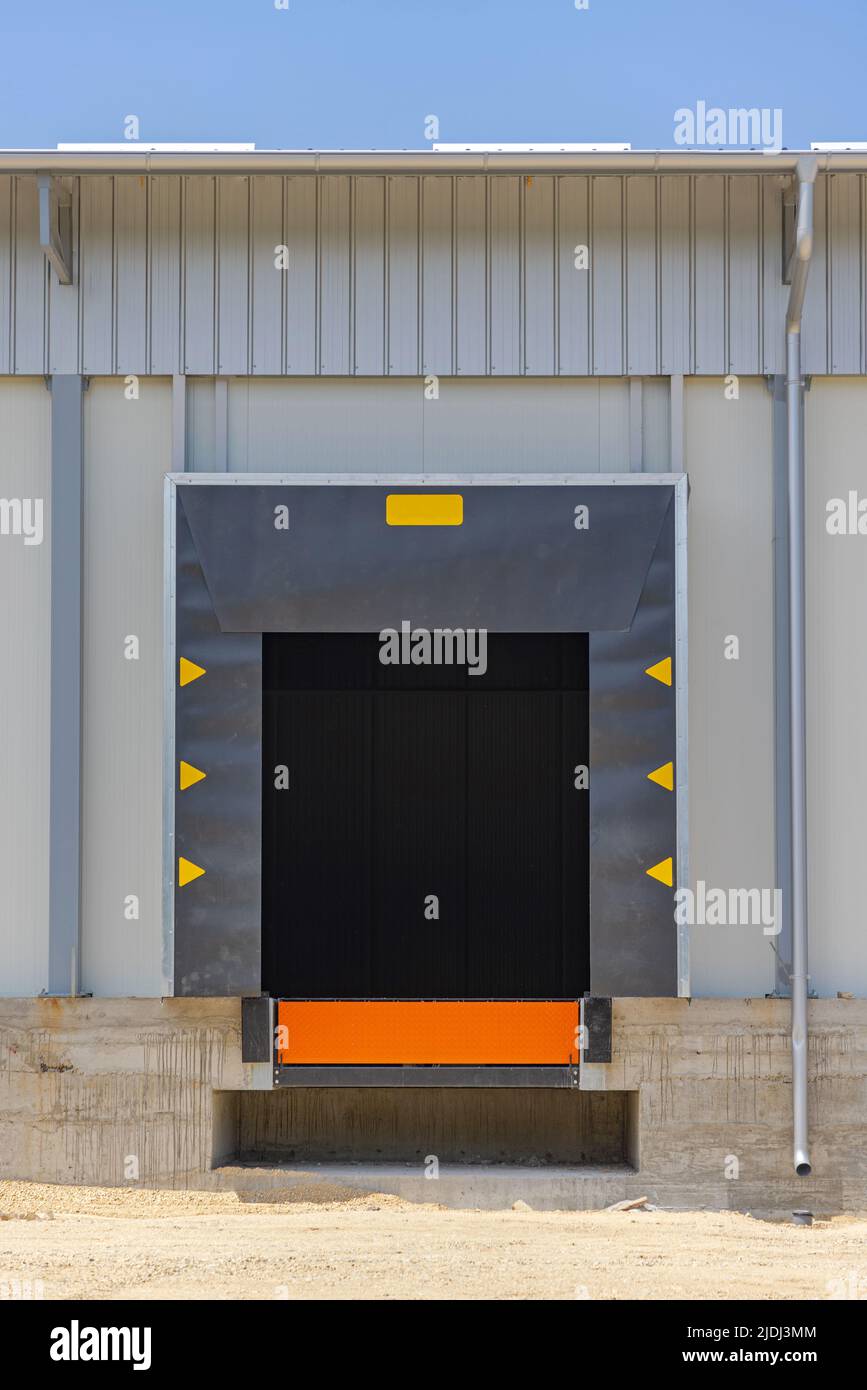 Loading Dock Door Weather Shelter Seal at Warehouse Building Stock