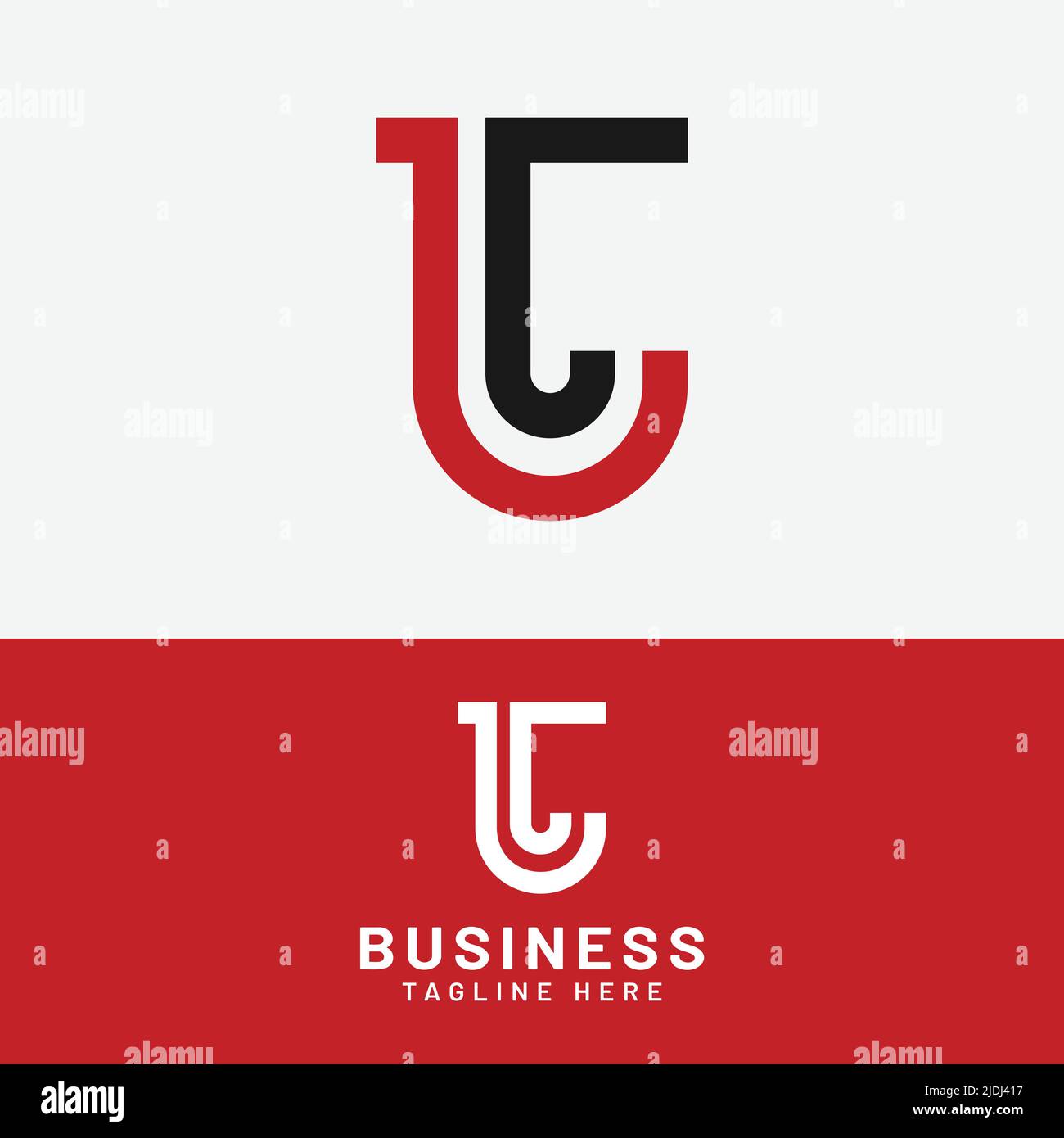 L C LC CL Letter Monogram Initial Logo Design Template. Suitable for General Sports Fitness Finance Construction Company Business Corporate Shop Stock Vector
