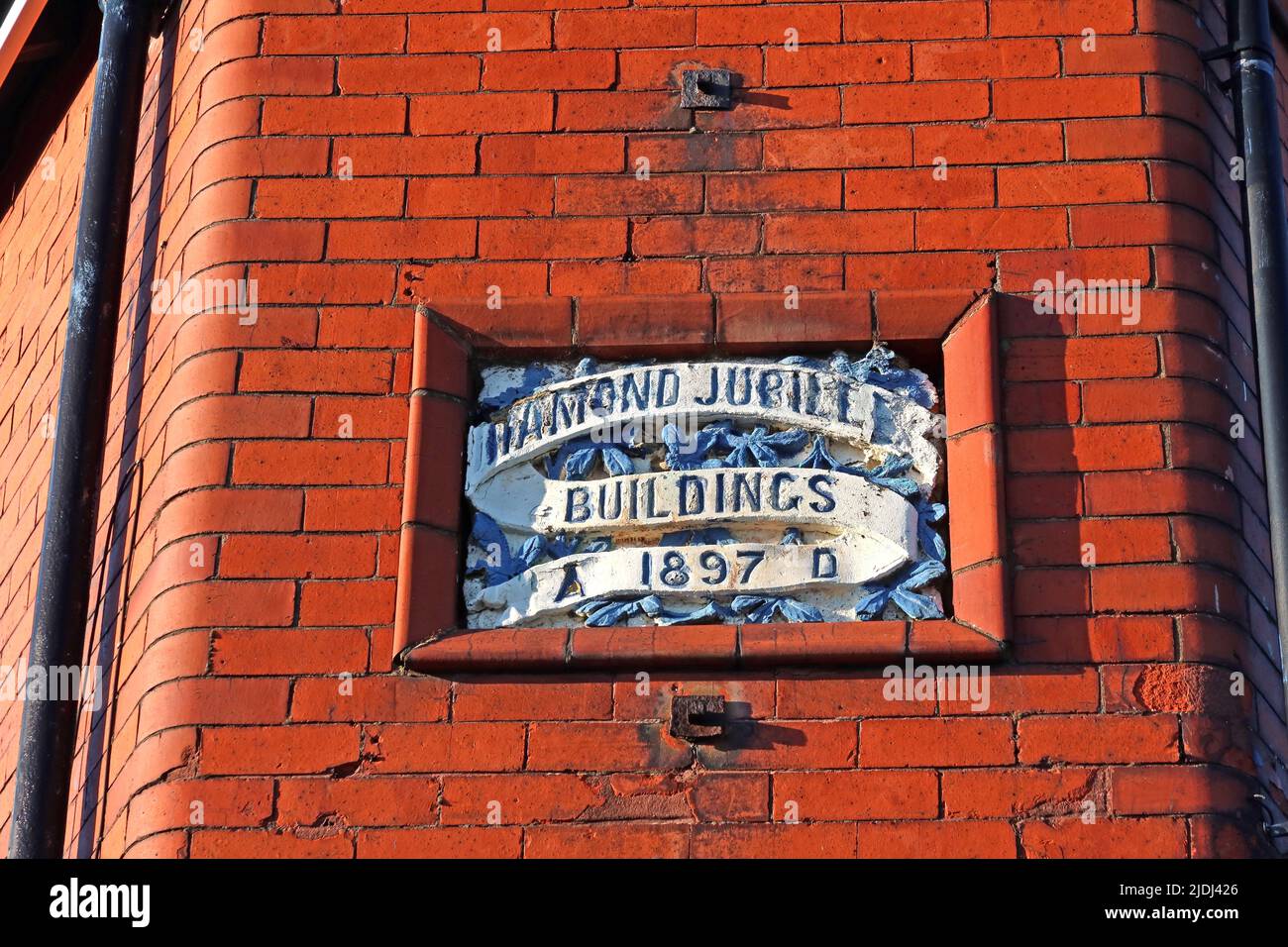 Diamond Jubilee 1897 buildings,  141 Old Liverpool Rd, Gt Sankey, Warrington, Cheshire, England, UK,  WA5 1AS Stock Photo