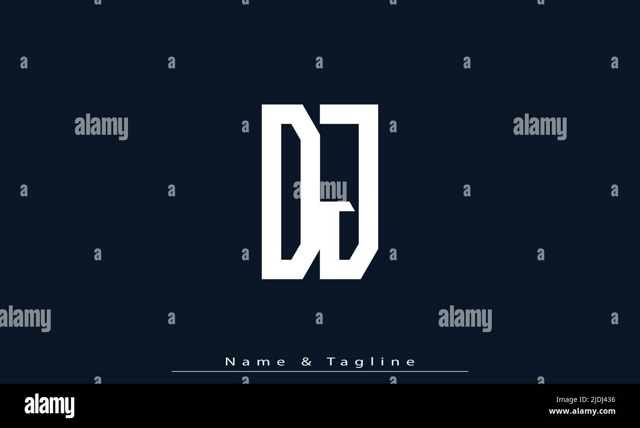 Alphabet letters Initials Monogram logo DJ , JD Stock Vector Image ...