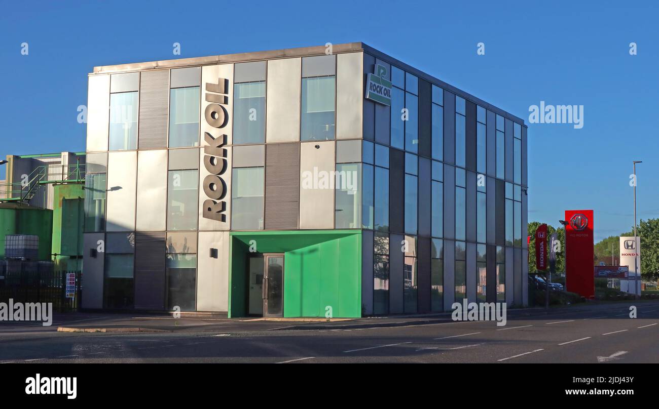 Rock Oil offices, Malone House, 90 Priestley St, Warrington, Cheshire, England, UK, WA5 1ST Stock Photo