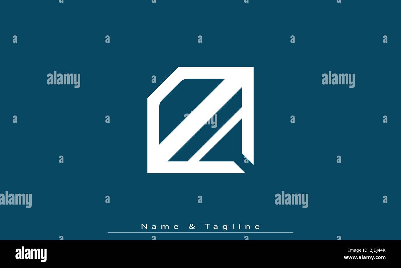 Alphabet letters Initials Monogram logo DA , AD Stock Vector