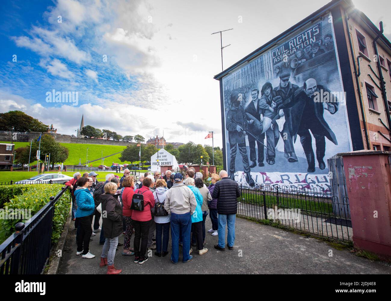 Troubles Murals in Derry City, Northern Ireland Stock Photo