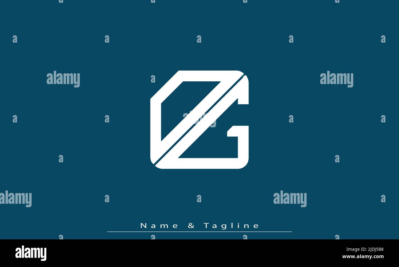 Alphabet letters Initials Monogram logo DG , GD Stock Vector