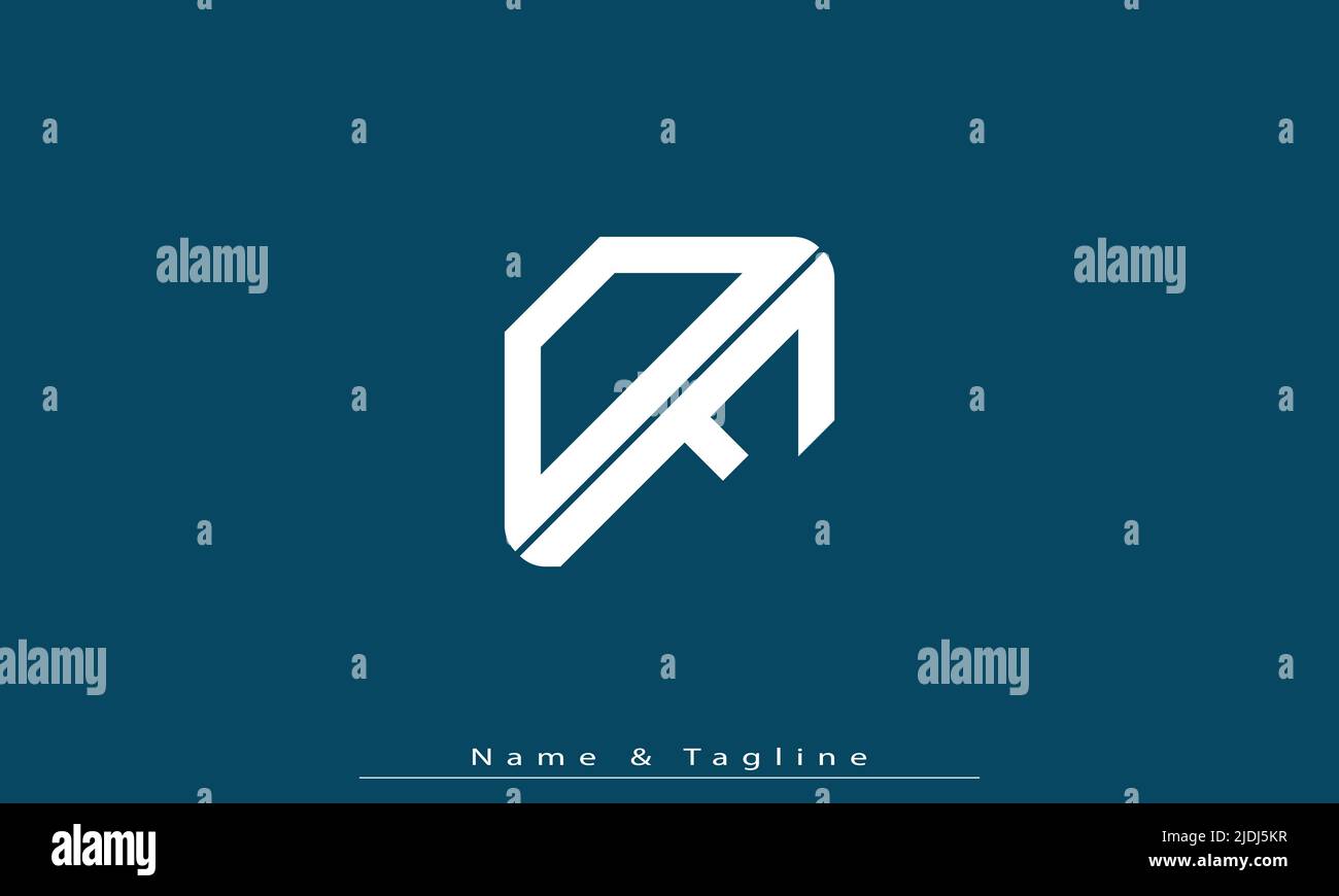 Alphabet letters Initials Monogram logo DF , FD Stock Vector