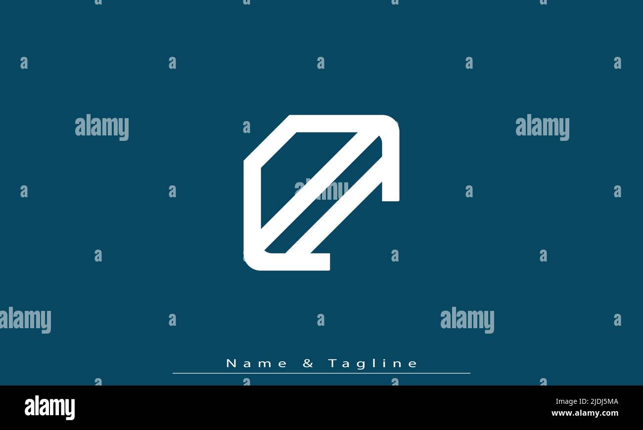 Alphabet letters Initials Monogram logo DI , ID Stock Vector