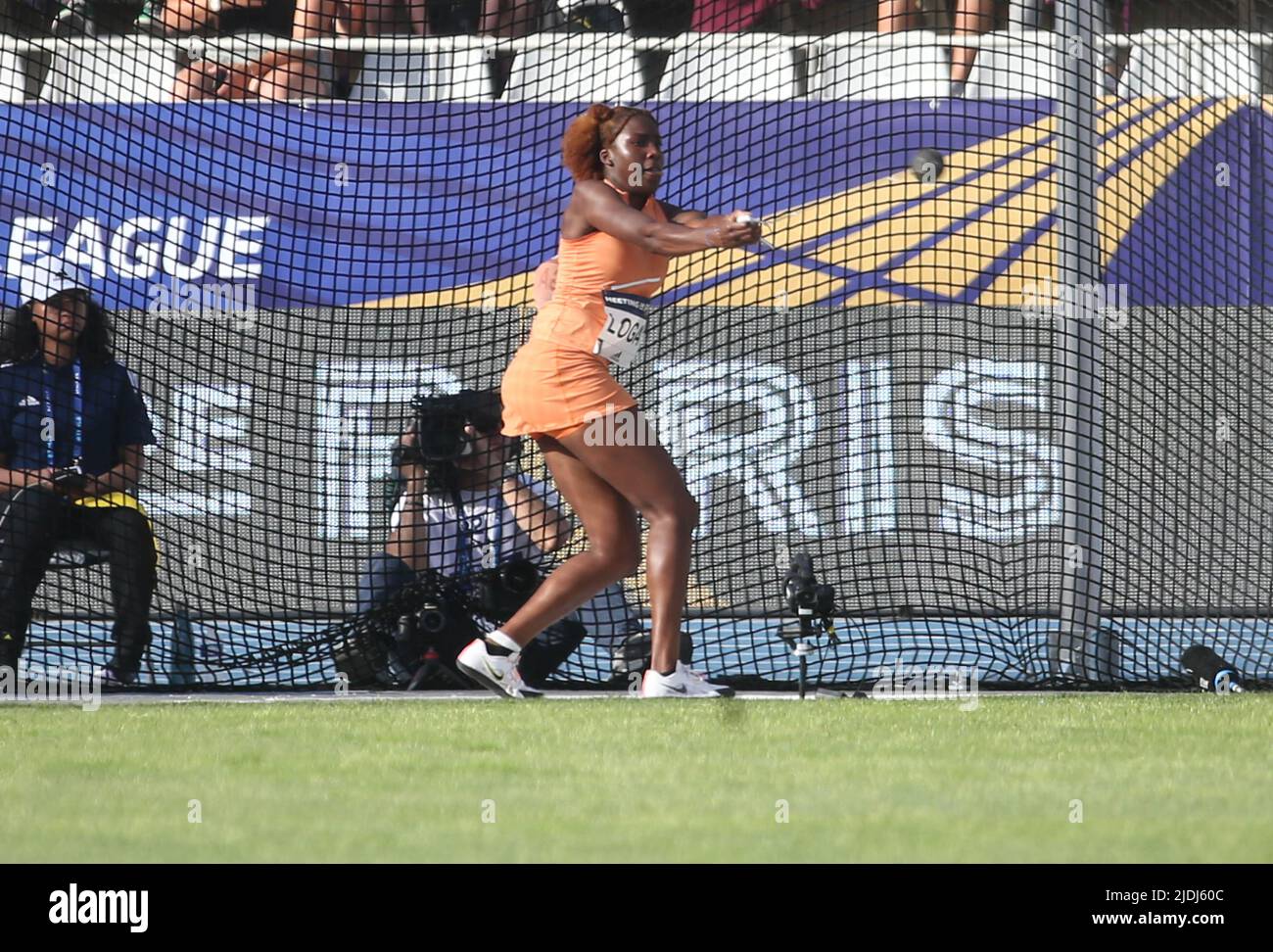 Rose Loga of France Hammer Throw Women during the Wanda Diamond League