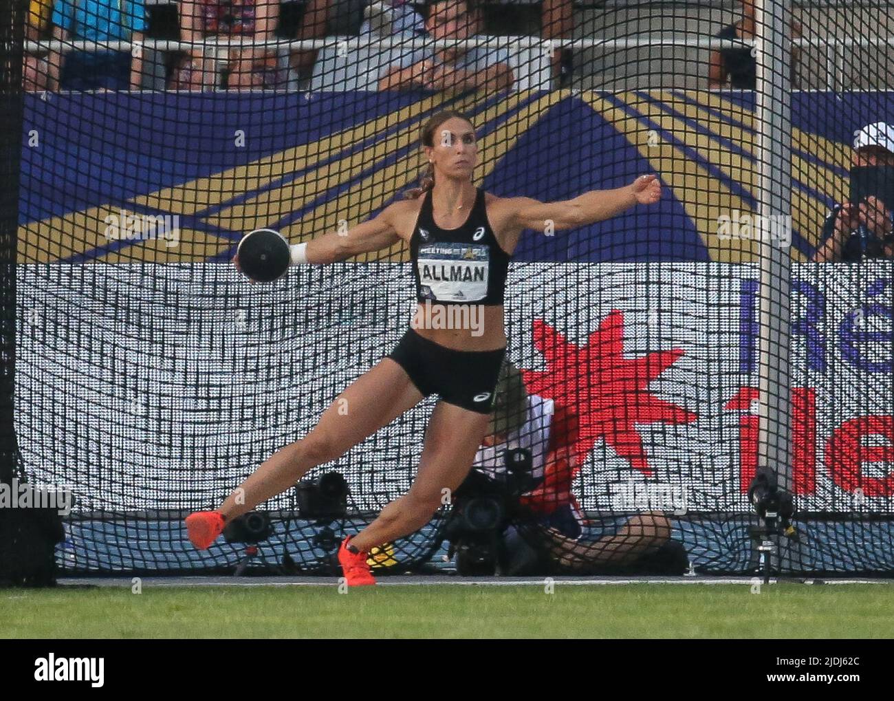 Valarie Allman of USA Discus Throw Women during the Wanda Diamond League 2022, Meeting de Paris