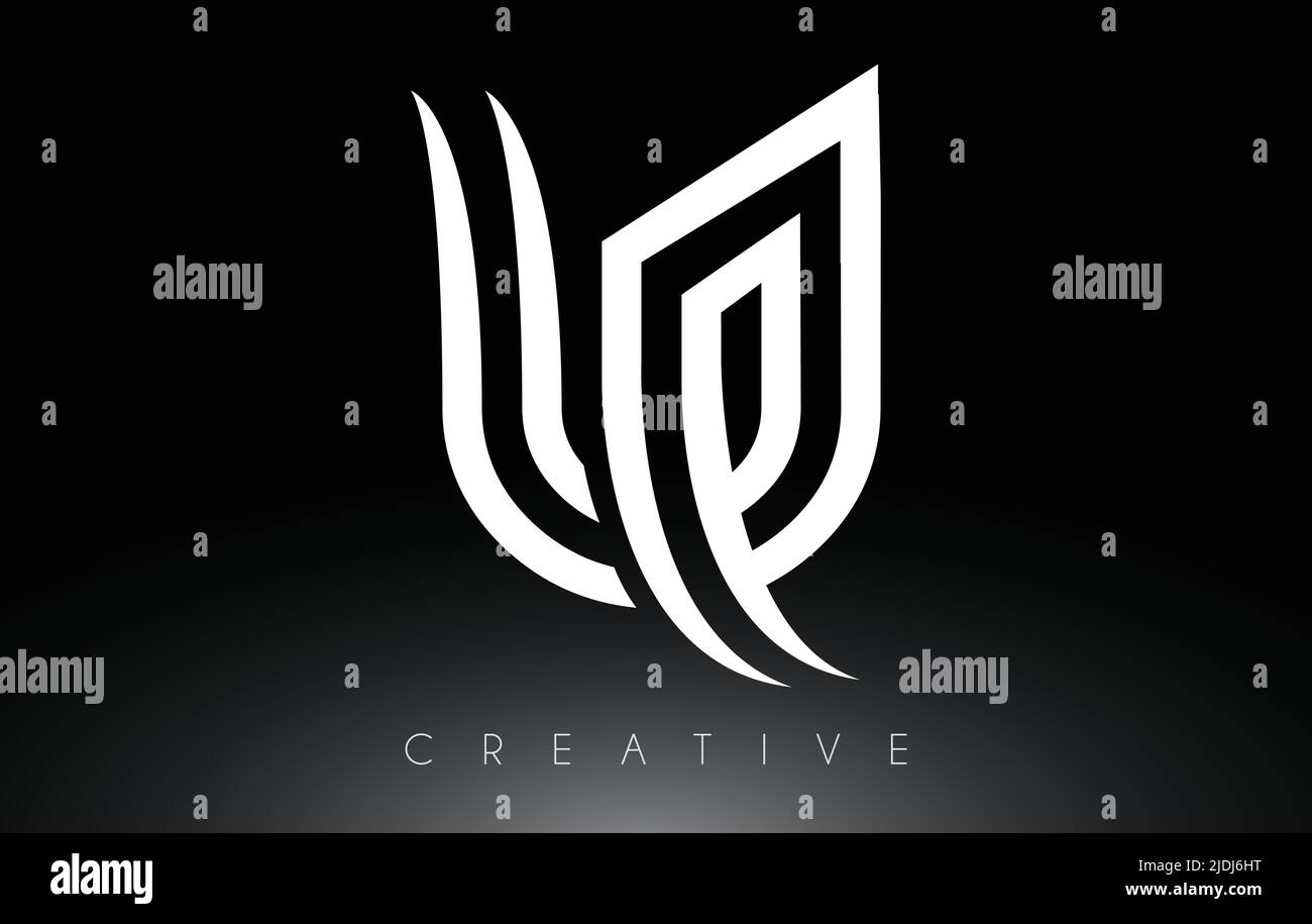 U Letter Logo with Creative Lines and Monogram Look Vector Illustration ...