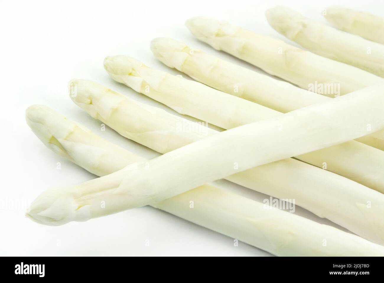 Fresh asparagus on white background closeup Stock Photo