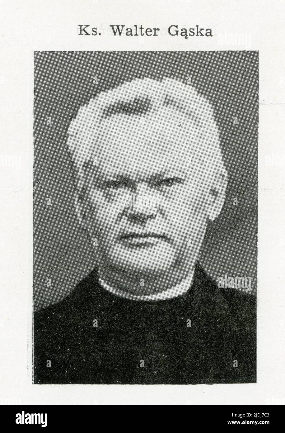 Ksiadz Gąska (Gonska) Walter (1875-1943) Stock Photo