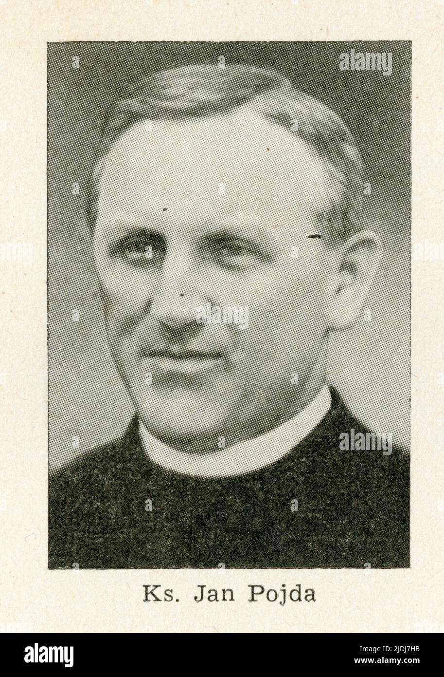 Pojda Jan (1890-1942), proboszcz w Książenicach Stock Photo