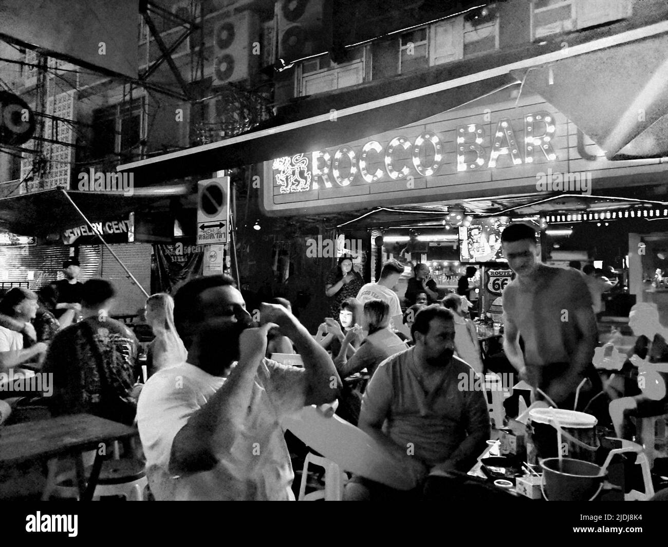 Nightlife, Khao San Road, Bangkok Stock Photo