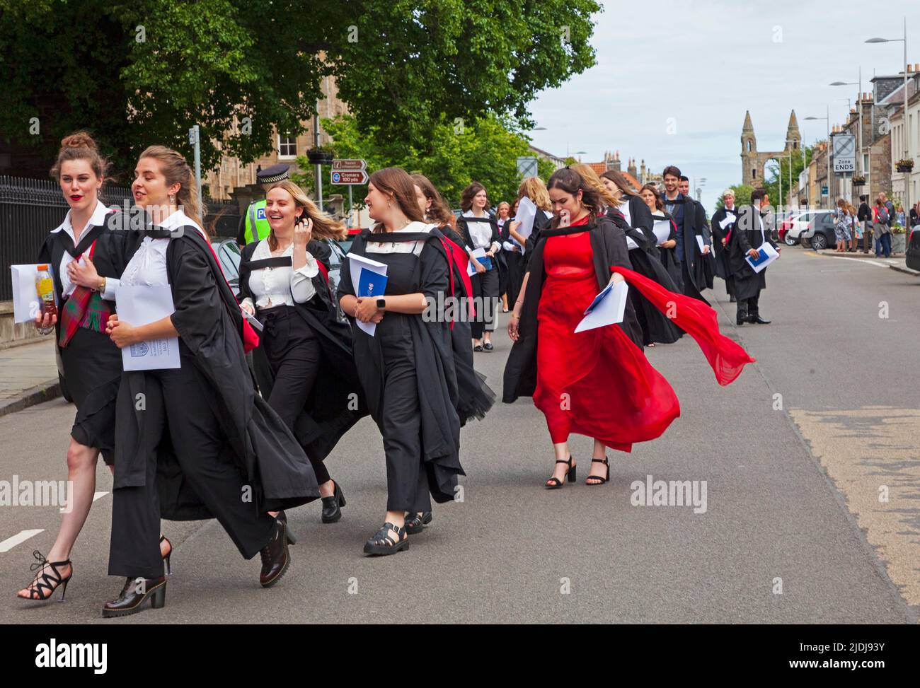 St Andrews, Fife Scotland, UK. 21.06.2022. University Student