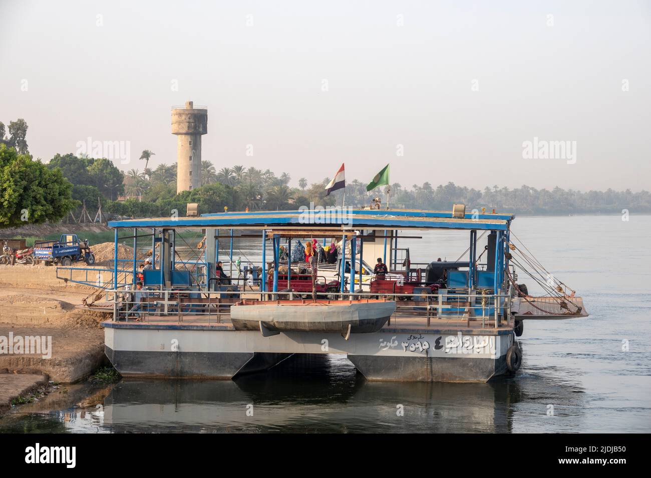 Local ferry crossing River Nile, Egypt Stock Photo